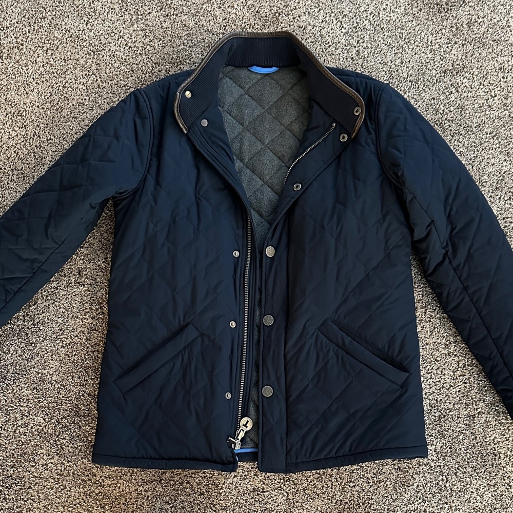 Men's Quilted Jacket - Navy